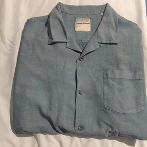 Tommy Bahama grey-blue shirt